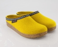 Haflinger Grizzly Franzl Wool Felt Clogs - Yellow (711001)